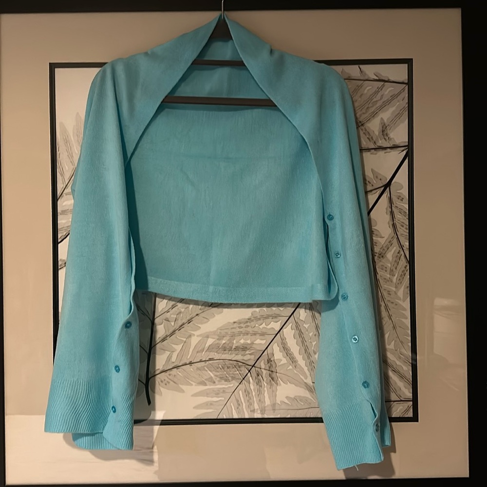 Gorgeous Aqua Shrug